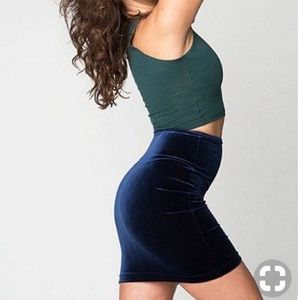 AA Blue Velvet Mini Skirt 💎